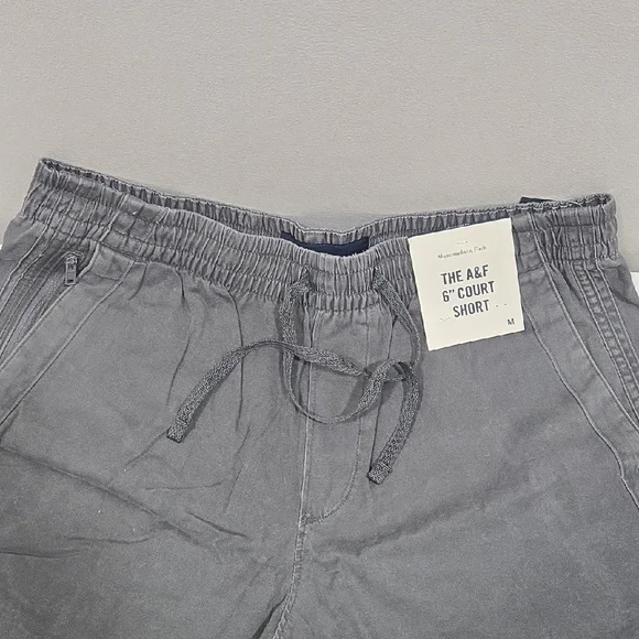 Abercrombie & Fitch Athletic Shorts - Charcoal **NWT** - Picture 8 of 16